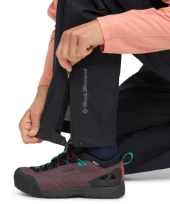 Black Diamond Women's Fineline Strch Fz Pants Short Black