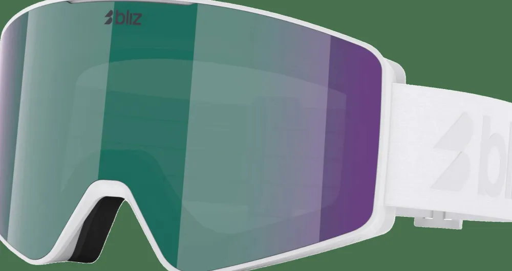 Outlet Bliz G001 MATTE WHITE / BROWN W GREEN MULTI