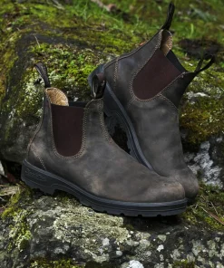 Outlet Blundstone Unisex Casual Chelsea Boots #585 Rustic Brown