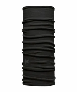 Hot Buff Kids' Lightweight Merino Wool Tubular Solid Black