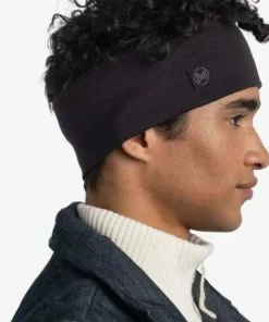 New Buff Merino Wide Headband Solid Black