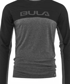Hot Bula Men's Retro Merino Wool Crew BLACK