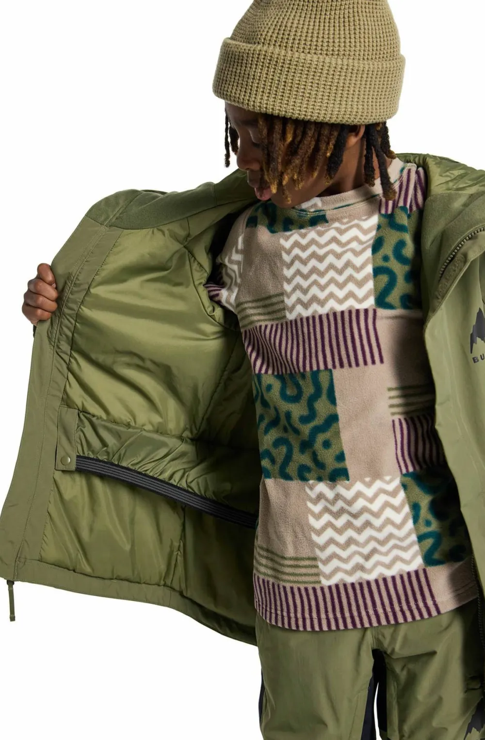 Outlet Burton Kids Skimmer Jacket Forest Moss