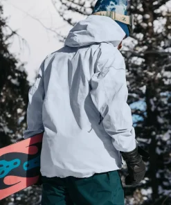 New Burton Men's Ak Gore Cyclic Jacket Gray Cloud