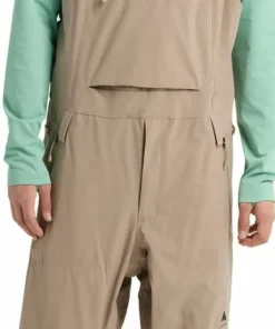 Outlet Burton Men's Reserve 2L Bib Pants Summit Taupe