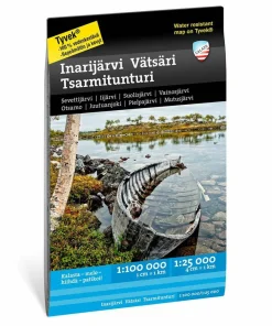 Sale Calazo förlag Inarijärvi Vätsäri Tsarmitunturi 1:25.000/1:100.00 NoColour