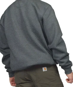 Carhartt Men's Midweight Crewneck Sweatshirt Carbon Heather
