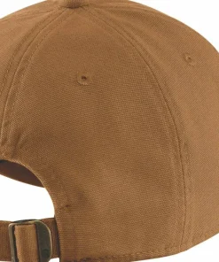 New Carhartt Women's Canvas Embroidered Graphic Cap Brown Carhartt Brown