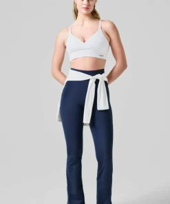 Hot Casall Women's Flare High Waist Pant Core Blue