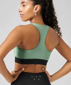 Outlet Casall Women's Graphic Sports Bra Dusty Green