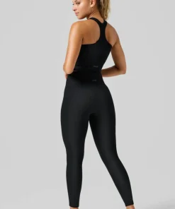 Outlet Casall Women's Multi Rib Seamless High Waist Tights Black