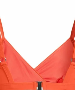 Hot Casall Women's Overlap Bikini Top Sunrise