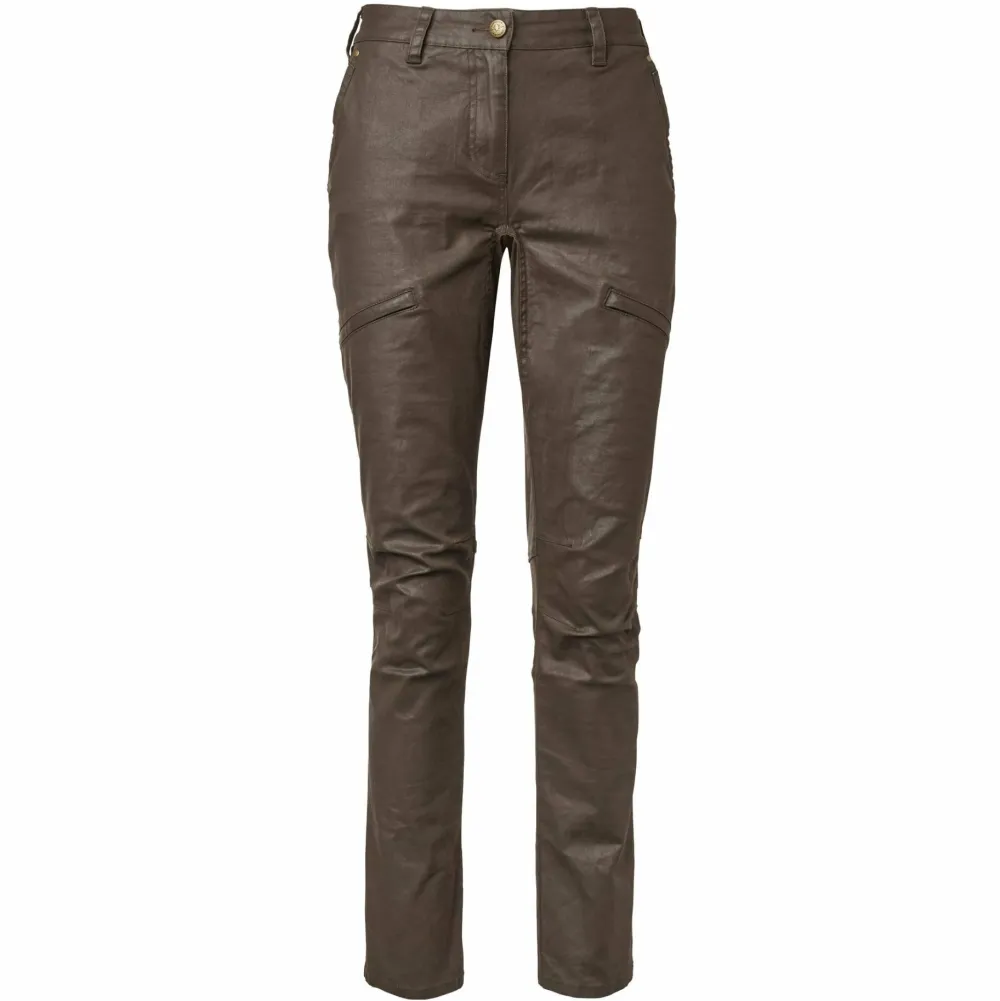 Online Chevalier Women's Vintage Pants Leather Brown
