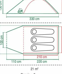 Online Coleman Tent Darwin 3+ /Green Grey