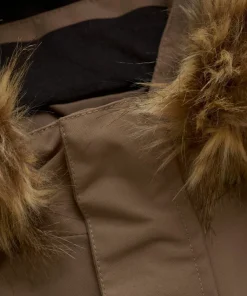Hot Color Kids Kids' Coverall With Fake Fur Fossil