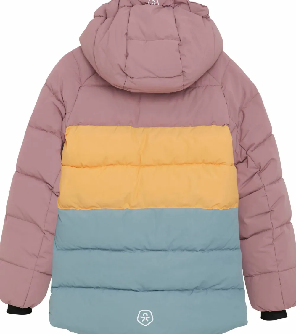 Hot Color Kids Kids' Ski Jacket Quilt & Colorblock Woodrose