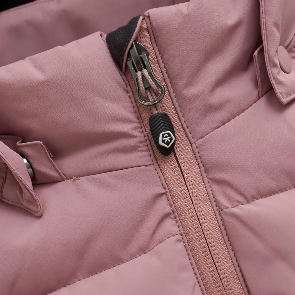 Hot Color Kids Kids' Ski Jacket Quilt & Colorblock Woodrose