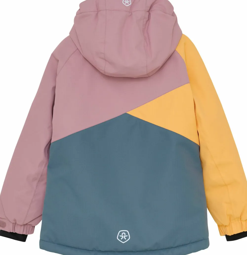 New Color Kids Kids' Ski Jacket Colorblock Woodrose