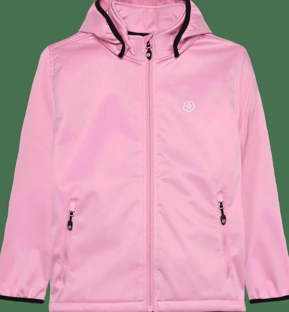 Clearance Color Kids Kids' Softshell With Fleece Begonia Pink