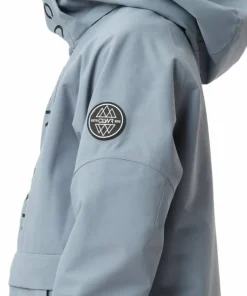 Discount ColourWear Juniors' Signature Anorak Grey Blue