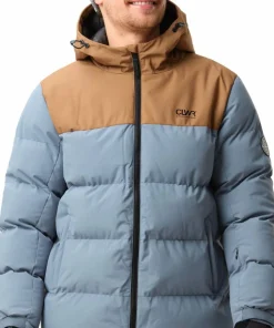 New ColourWear Men's Pole Jacket Grey Blue