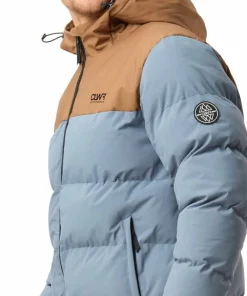 New ColourWear Men's Pole Jacket Grey Blue