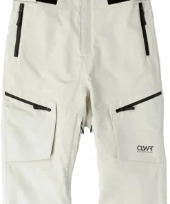 Online ColourWear Women's Slash Bib Pants Off-White
