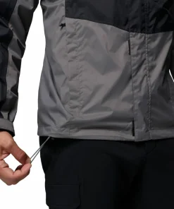 Outlet Columbia Men's Pouring Adventure III Jacket Black, City Grey