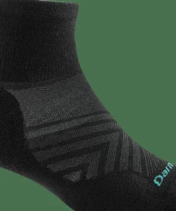 Outlet Darn Tough Women's Run 1/4 Ultra-Lightweight Cushion Running Sock Black