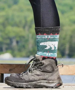 Clearance Darn Tough Women's Vanna Grizzle Boot Hiking Socks Charcoal