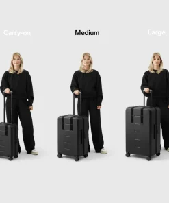 Outlet Db Ramverk Check-In Luggage Medium Black Out