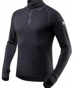 Best Devold Men's Expedition Zip Neck Black