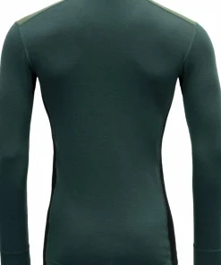 Clearance Devold Men's Lauparen Merino 190 Zip Neck FOREST/WOODS/BLACK