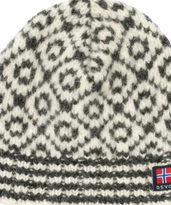 Sale Devold Svalbard Wool Beanie Offwhite/anthracite