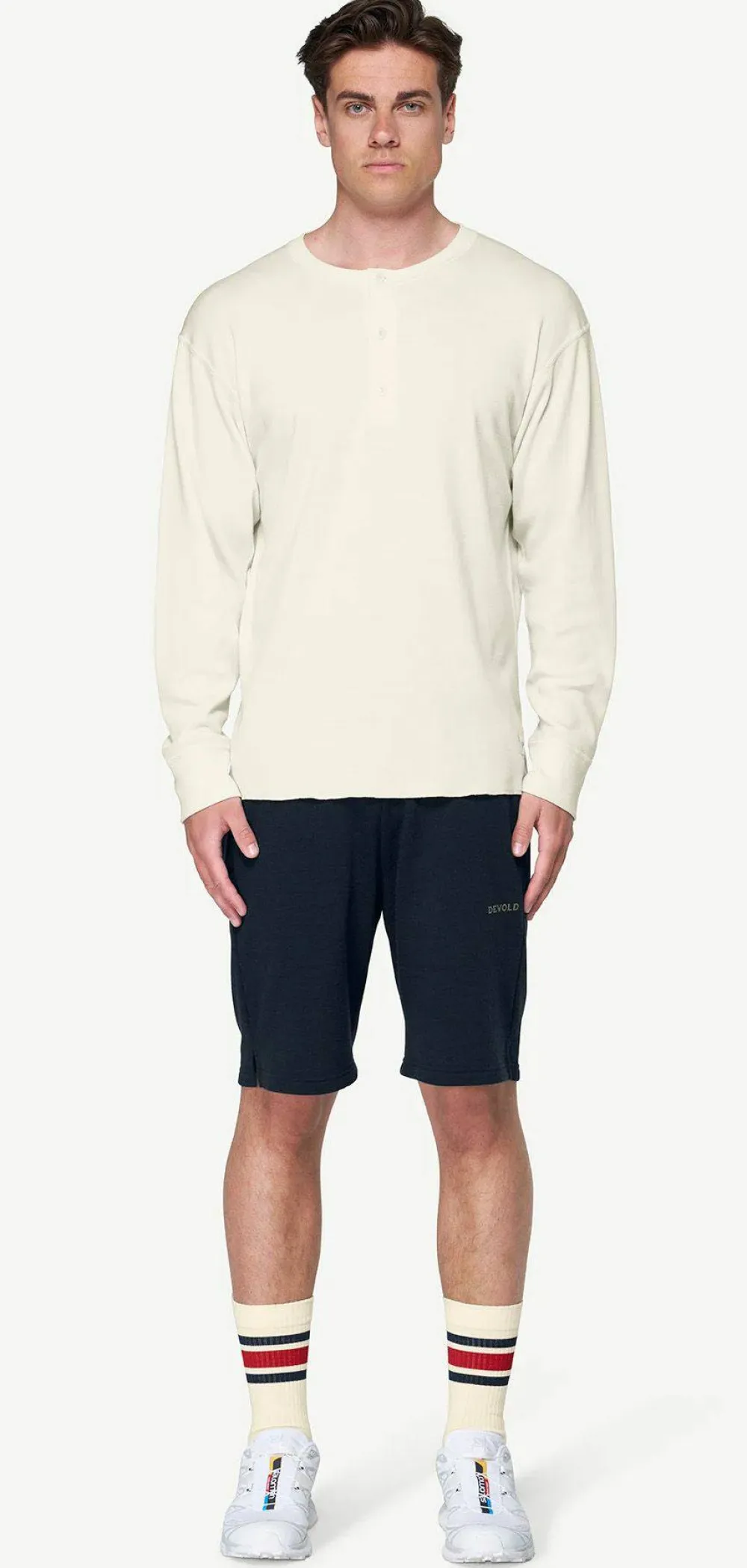 Hot Devold Unisex Archive Henly LS White