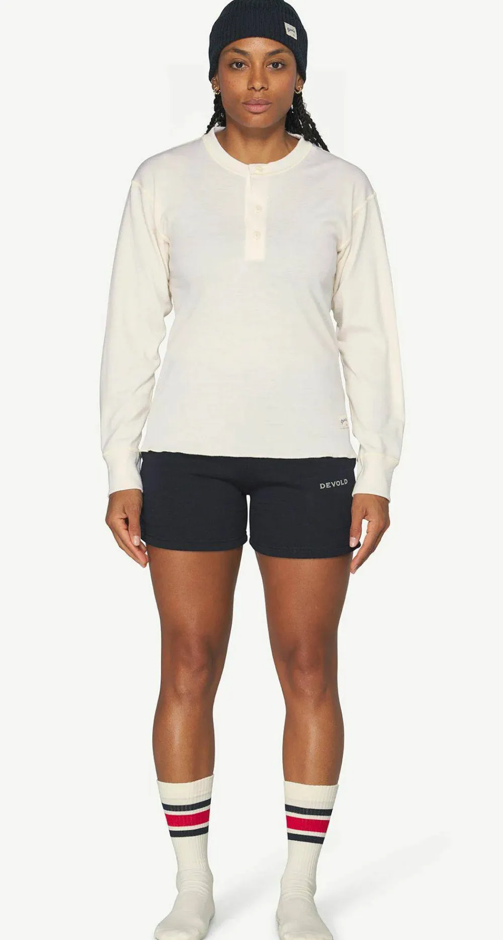 Hot Devold Unisex Archive Henly LS White