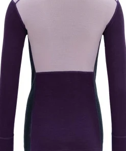 Clearance Devold Women's Lauparen Merino 190 Shirt Orchid/Lilac/Ink BEETROOT/WOODS/INK
