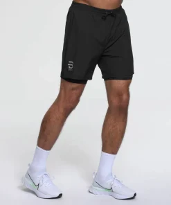 Online Dæhlie Men's Shorts Run 2-in-1 Black