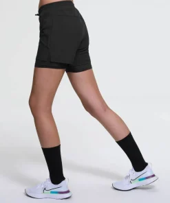 New Dæhlie Women's Shorts Run 2-in-1 Black