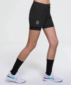 New Dæhlie Women's Shorts Run 2-in-1 Black