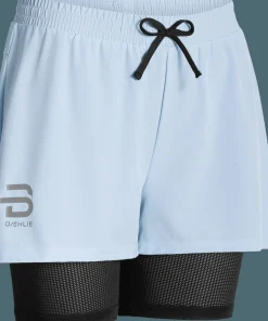 Best Dæhlie Women's Shorts Run 2-in-1 Blue Aura