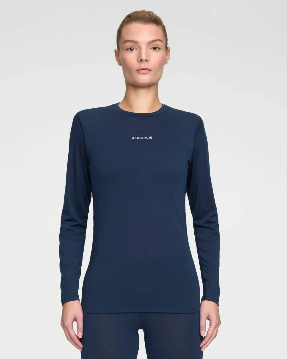 Clearance Dæhlie Women's Training Wool Mix Long Sleeve Navy