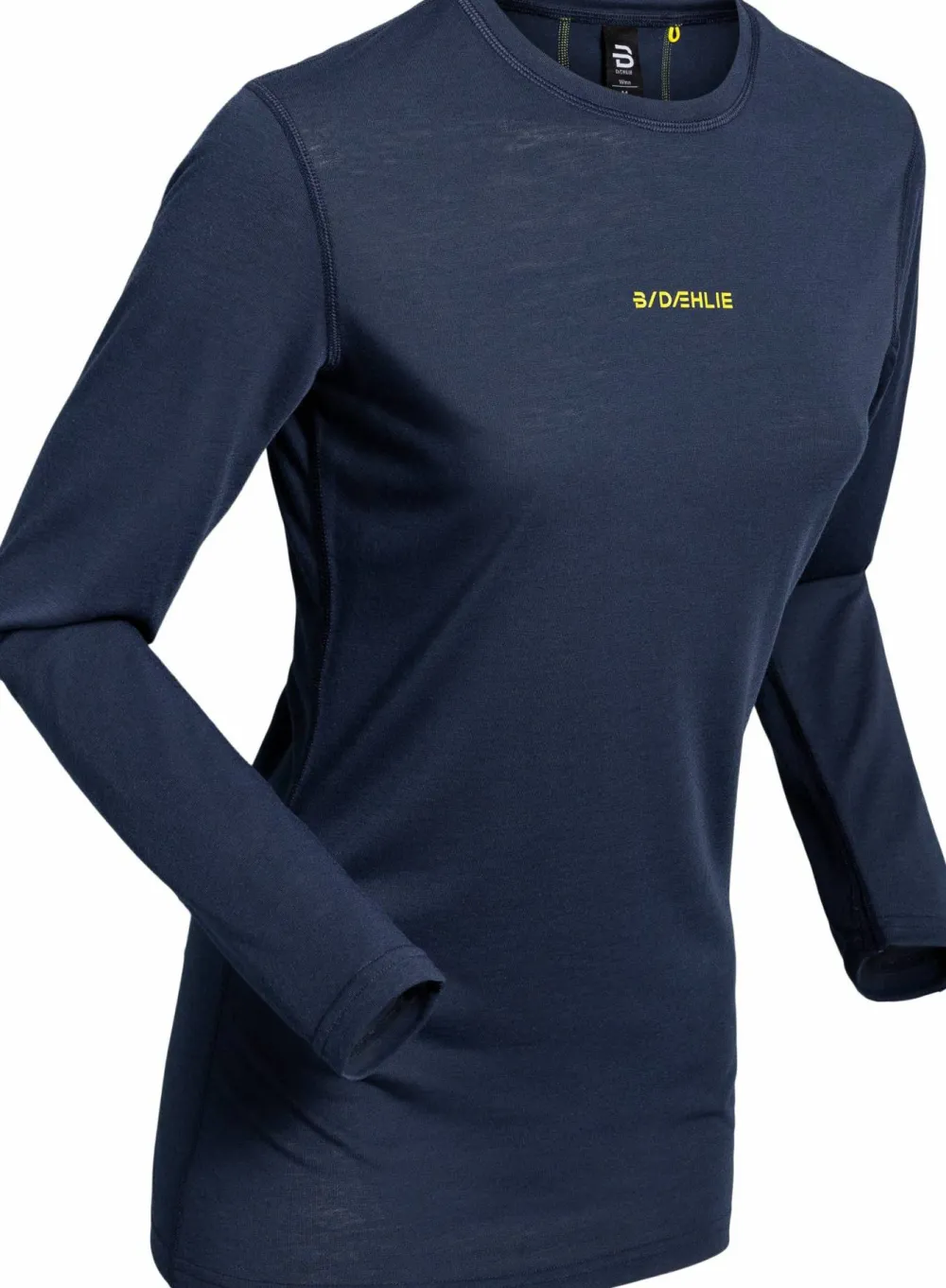 Clearance Dæhlie Women's Training Wool Mix Long Sleeve Navy