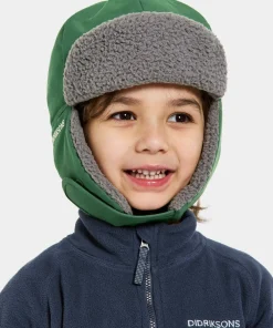 Didriksons Kids' Biggles Cap 6 Pine Green