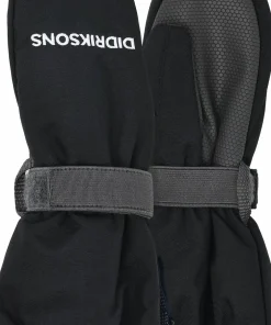 Sale Didriksons Kids' Biggles Zip Mitten 8 Black