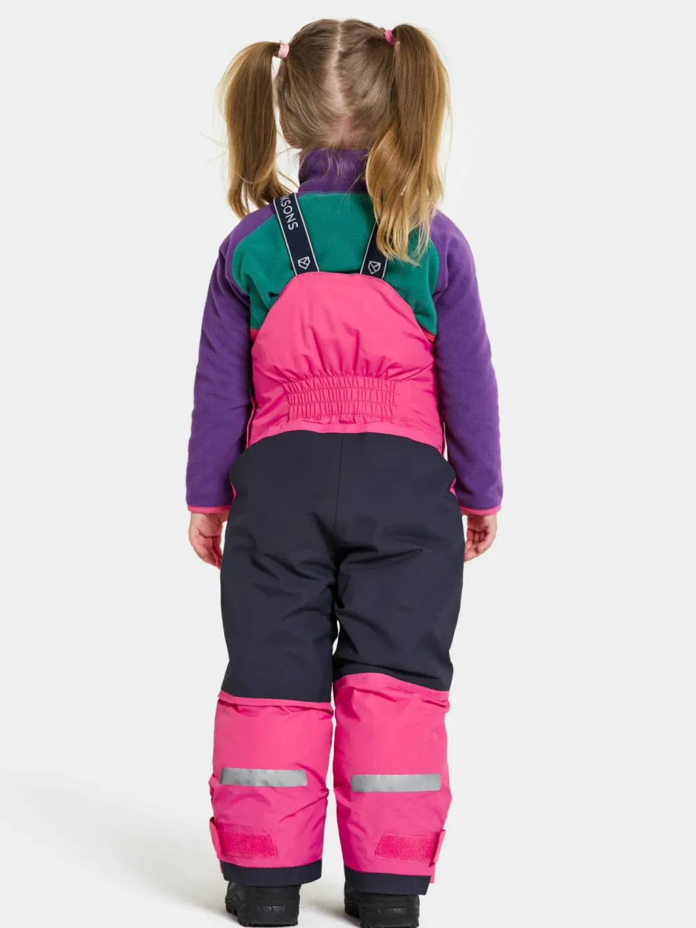 New Didriksons Kids' Bjärven Bib Pants True Pink