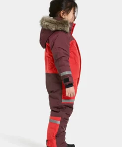 Sale Didriksons Kids' Bjärven Coverall 4 Pomme Red
