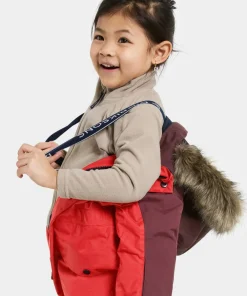 Sale Didriksons Kids' Bjärven Coverall 4 Pomme Red