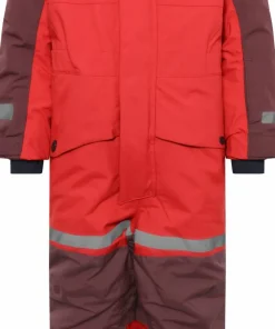 Sale Didriksons Kids' Bjärven Coverall 4 Pomme Red