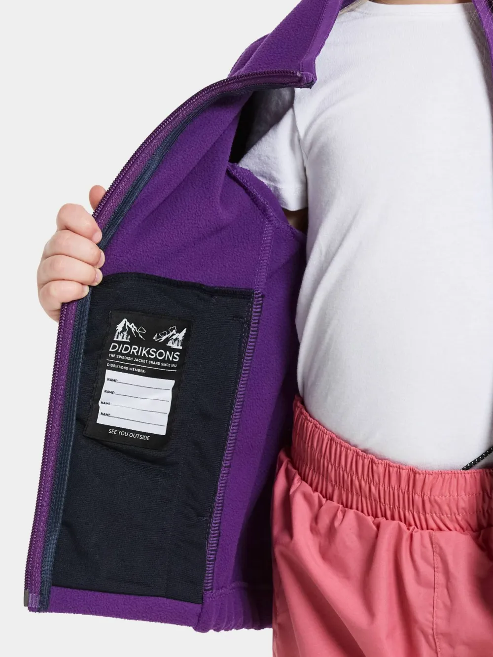 Sale Didriksons Kids' Muskot Jacket Royal Purple